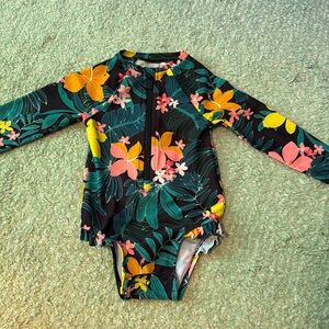 Old Navy Floral Swimsuit 18 months